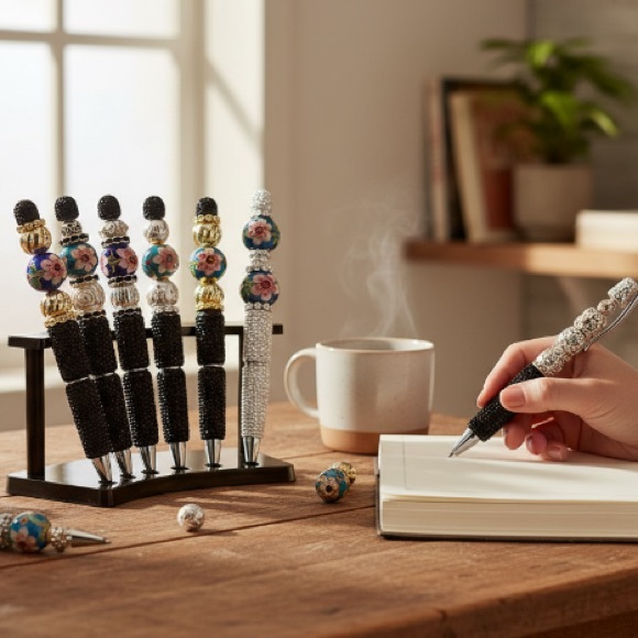 MADE BY ME 🖊️ BOUGIE Elegant Pens (Glass and/or Cloisonne') - Picture 7 of 13